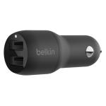 Belkin Dual  USB-A   Car Charger 24W -Black