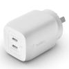 Belkin BoostCharge 65W Dual USB-C GaN Wall Charger - White Belkin BoostCharge 65W Dual USB-C GaN Wall Charger - White