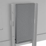Heckler H708-BG AV Cart - Device Panel XL Black Grey