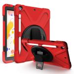 NZSTEM For iPad 10.2 Red Tough Cover Shock Proof Case Fit 7th & 8th & 9th, 2019 / 2020 / 2021, Shock Proof Tough Case Cover Protector Designed by NZSTEM