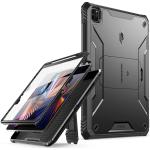 Poetic Revolution (Black) Rugged Case 360 Degree Protection with built in Screen Protector  for iPad Pro 12.9"(6/5/4/3rd Gen)  - Black