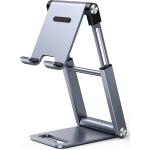 UGREEN LP263 Universal Aluminum Tablet/Phone Stand Holder (Silver) - Height Adjustable 120-162mm - Portable, Foldable Design - Support up to 7.9" Phone / Tablet / Nintedo Switch / Kindle