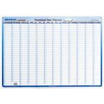 Writeraze 818613 Writeraze Wallplanner Perpetual Year 500x700mm Framed