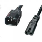 Chenbro C14 To C7 3PIn to Figure 8 Male To Female UPS to Figure 8 Cable Convertor 30cm