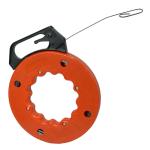 Goldtool GTA-300 Fish Tape 15m - Snag-Resistant Double Loop - Strong High-Carbon Steel - High Impact Resistant Case Easy payout with Slopped Handle for Quick Rewinds - Easy-to-read Distance Marks