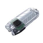 Nitecore T Series Tube Tiny USB Rechargeable Light USB Charging Keyring. Integrated Li-ion Battery. (Transparent) 1 - 45 Lumens, Water Resistant, Maximum Runtime Up To  48 Hours