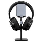 Aluminium Alloy Headphone Holder Black Multi Function Designed Height Adjustable Stand / Holder / Hanger for Mobile Phone / Tablet / Headphone / Headset