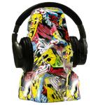 Headphone Stand Moai Multifunctional Graffiti Style Hanger + Tissue Holder  / Headphone / Gaming Headset / Universal Earphone