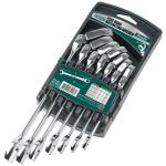 ProsKit Flex Head Ratcheting Wrench 7Pcs AISI 1045 Medium Carbon Steel Medium  Tensile Steel/2YearsWarranty