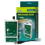 ProsKit MT-7031 Mini Lan Cable Tester - Circuit Protection, 300M Test Distance
