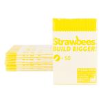 Strawbees Education STEM SB-STWYLW Straws Refill - Yellow 50 Pack
