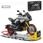 CaDA Brick Motorbike Suzuki Katana DIY Building Blocks Sets 1:6, 1104pcs For Ages 8+!