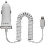 Moki Car Charger - Fixed Lightning Cable - Up to 2m - White