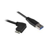 StarTech.com USB3AU50CMRS USB 3.0 - 5Gbps USB-A to Micro USB Cable - 50cm Slim - Right-Angle Micro USB 3.0 - M/M