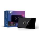 LIFX 2-button in-wall Wi-Fi Controlled Smart IoT Switch Black
