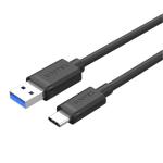Unitek C14103BK-2M USB 3.0 USB-A to USB-C Cable - 2m - Black Reversible USB-C - Up to 5Gbps - Sync and Charging
