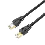 Unitek C1815EBK-20 Cat7 RJ45 Patch Cable - 20m - Black SSTP - 26AWG - Up to 10 Gigabit Ethernet - 600MHz - Gold-Plated Shielded RJ45 Connectors - RoHS Compliant - PoE Compatible