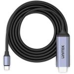 Unitek USB-C to HDMI Cable - 1.8m - Grey Up to 4K 60Hz - Gold Plated Connectors - Plug & Play - Premium Audio Video UltraHD