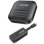 Unitek V1184A USB-C Wireless HDMI Extender Kit Supports Res up to 1920 x1080 60Hz, Transmit up to 50m, Plug& Play, Supports Android OS/Windows OS/iOS /Mac OS.