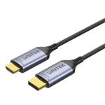 Unitek V1610A DisplayPort 1.4 DisplayPort to HDMI Cable - 1.8m - Space Grey Up to 8K 60Hz - Plug & Play - Uni-Directional - Nylon Braided - HDMI 2.1