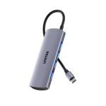 Unitek 4-in-1 10Gbps USB Multi-Port Hub with USB-C Connector - Space Grey Includes 4x USB-A Ports - 10Gbps DataTransfer Speed - Premium Aluminum Design - Universal Compatibility