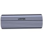 Unitek USB-C 10Gbps to NVMe M.2 SSD Enclosure with 30cm USBC to C Cable, Space Grey. 10Gbps Transmission Speed,Effective Heat Dissipation, Tool Free Installation, Aluminium Alloy.