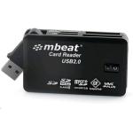 mbeat Super Speed Multiple Card Reader USB 2.0 with Tuck-Away USB Design