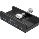 Orico Aluminum Alloy 4 Port USB 3.0 Clip Type Hub - Black