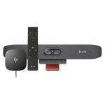 HP Poly Studio R30 4K USB All-in-one Conference Video Bar, BT Remote, HP USB-C Dock G5 - FOV 120° - 5x Zoom - 3-Mics Array - Range up to 4M