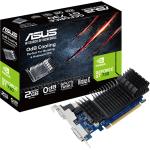 ASUS NVIDIA GeForce GT 730 2GB GDDR5 Graphics Card DVI-D - HDMI - VGA - 2 Slot - Low Profile - with Low Profile Bracket