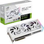 ASUS ROG Strix NVIDIA GeForce RTX 4090 24GB GDDR6X White OC Edition Graphics Card 3.5 Slot - 1x16 Pin Power (Adapter Cable Included) - Minimum 1000W PSU