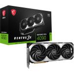 MSI NVIDIA GeForce RTX 4090 VENTUS 3X E 24G OC 24GB GDDR6X Graphics Card 3 Slot - 1x 16 Pin Power (3x 8 Pin Powere Adapter Included) - Minimum 850W PSU