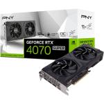 PNY NVIDIA Geforce RTX 4070 SUPER VERTO Overclocked Dual Fan Graphics Card 12GB GDDR6X Dual Slot - 1x 16 Pin Power (Power Adapter Included) - Minimum 700W PSU