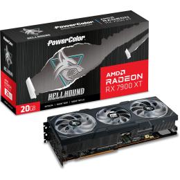 Powercolor Hellhound AMD Radeon RX 7900 XT OC 20GB GDDR6 Graphics Card 3 Slot - 2x 8 Pin Power - Minimum 750W PSU