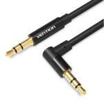 Vention BAKBG-T 3.5mm Male to 90-Degree Male Audio Cable - 1.5m - Black Metal type