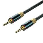 Vention BAYGH 3.5mm Male to Male Audio Cable - 2m - Green Cotton braided - Copper