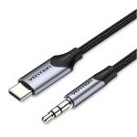 Vention BGKHF  USB-C Male to 3.5MM Male Cable 1M Gray Aluminum Alloy Type