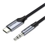 Vention BGKHF USB-C to 3.5mm Male Audio Cable - 1m - Gray Aluminum Alloy