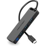 Vention TGKBB 5-in-1 USB-C Hub - Black 4x USB 3.0 - 0.15m - ABS Type