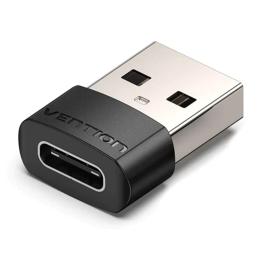 Vention CDWB0  USB 2.0 Male to USB-C Female Adapter Black PVC Type