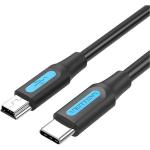 Vention COWBH  USB 2.0 C Male to Mini-B Male 2A Cable 2M Black