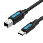 Vention CQUBH  USB 2.0 C Male to B Male 2A Cable 2M Black