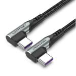 Vention TANHF 5A USB-C Cable - 1m - Gray USB 2.0 - Dual right angle - Aluminum Alloy