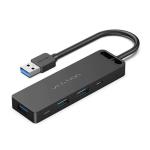 Vention 6-in-1 USB 3.0 Hub - Black 3 / TF / SD / Micro-B - ABS Type - 0.15m
