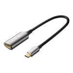 Vention CRDBC  Cotton Braided USB-C to HDMI 8K Converter 0.25M Black Zinc Alloy Type