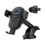 Vention KSBB0  One Touch Clamping Car Phone Mount with Suction Cup+Duckbill Clip Black Square Type