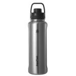AquaFlask New Regular 1.18L (40oz) Water Bottle - Silver Steel , Durable, Leak-Proof and Eco-Friendly, Keeps Drinks Cold for 24 Hours, Keeps Drinks Hot for 12 Hours, Double-walled stainless steel, BPA Free, Designed in California