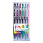 Pilot 20248 Pop'lol Gel Ink Rollerball Pen Colour - Pack of 6