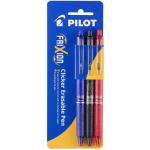 Pilot Frixion Clicker Erasable Fine Tip Assorted Colours Pen - Pack of 3