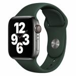 41mm/40mm/38mm Dark Olive Silicone Sport Band for Apple Watch, includes S/M and M/L bands. Compatible with Apple Watch Series 9/8/7/6/SE/5/4/3/2/1